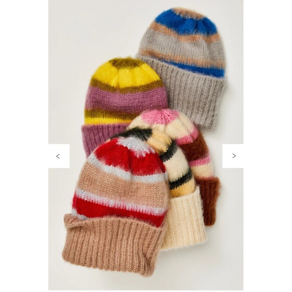 Free People The Groove Stripe Beanie NWT